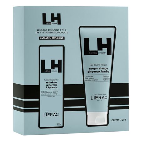 Lierac Homme набор гель для лица и кожи контура глаз увл и тониз 50мл гель для душа тела и волос 200мл 2316₽