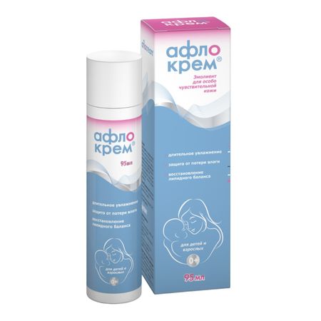Афлокрем эмолиент крем для детей и взрослых для чувст кожи 95мл 941₽