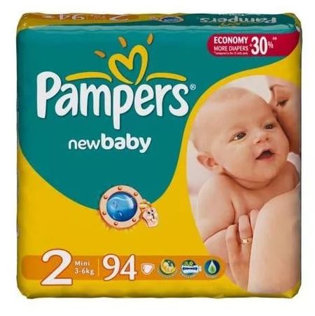 Памперс подгузники Нью Беби Драй 2 94 3332₽
