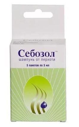 Себозол шампунь против перхоти 5млх5 173₽