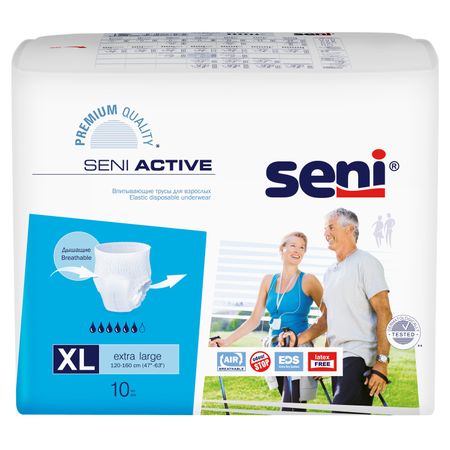 Сени трусы Актив д взрослых впитывающие рXL 10 1718₽