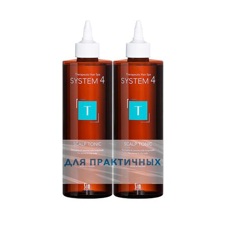 Система 4 набор для роста волос для практичных тоник терап Т несмываемый для норм-жирн кожи головы 500мл N2 6375₽