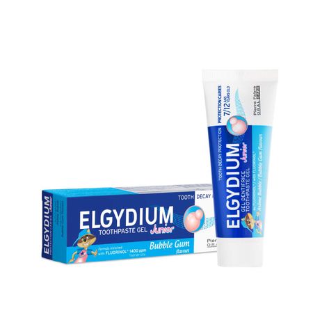 Эльгидиум зубная паста-гель для взрослых и детей Защита от кариеса арома Бабл Джуниор 50мл 424₽