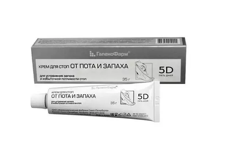 5 дней крем для ног против пота запаха 35г 302₽