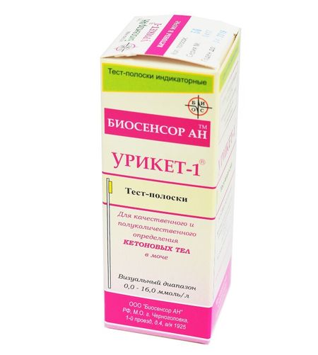 Тест-полоски Урикет-1 визуальные 50 340₽