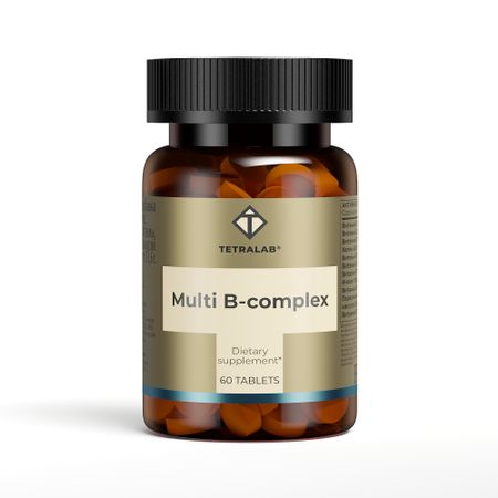 tetralab мульти в-комплекс витамир для нервной системы волос и ногтей n60 табл массой 560мг 1058₽