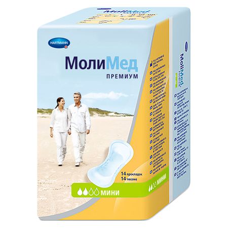 Молимед прокладки Премиум мини для женщин впит 2 кап 14 1686347 201₽