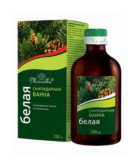Мирролла скипидарные эмульсии для ванн белая 250мл 195₽