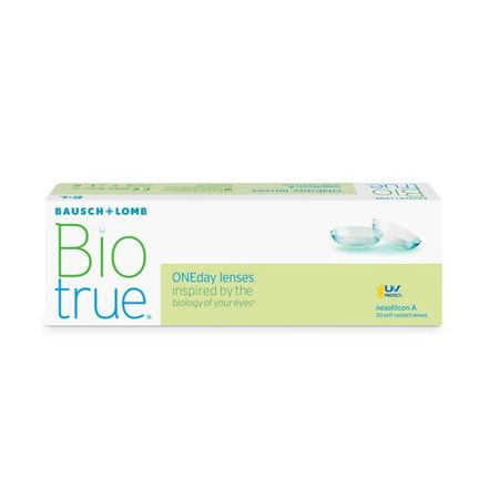 Линзы контактные мягкие однодневные для коррекции зрения Бауш энд Ломб Biotrue ONEday nesofilcon A -300 86 142 30 1616₽