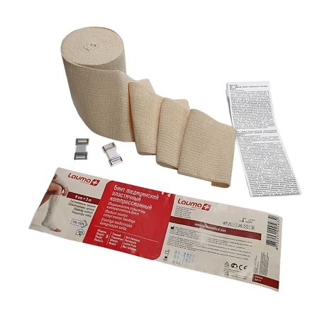 Лаума Бинт медицинский эластичный компрессионный модель 5 средней растяжимости 8смх3м 625₽