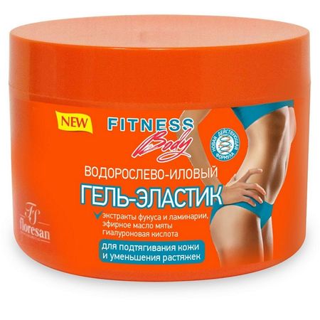 Фитнесс Боди гель д тела эластик д подтягивания кожи уменьшения растяжек водоросли ил 500мл 217₽