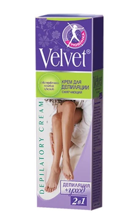 Вельвет крем д депиляции 2в1 полевые цветы 100мл 189₽