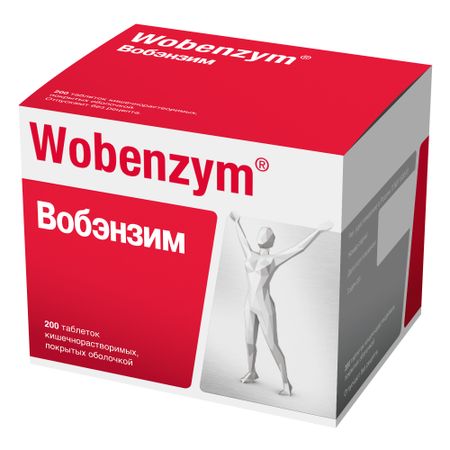Вобэнзим таб.п о раствор. кишечн. №200