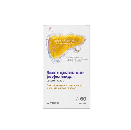 Витатека Эссенциальные фосфолипиды с экстрактом расторопши и витаминамигруппы В капс 60 738₽
