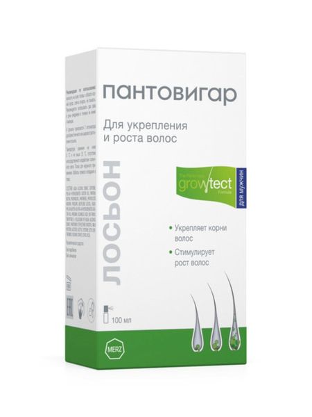Пантовигар лосьон д укреп роста волос д мужчин Гровтест формула 100мл 640₽