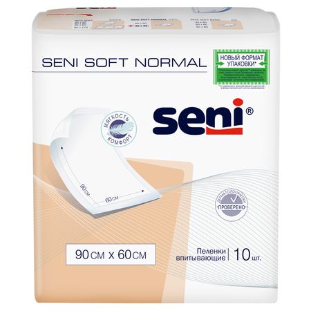 Сени пеленки гигиенические Софт Нормал 60х90см 10 510₽
