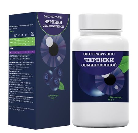 Черники обыкновенной экстракт-ВИС капс 04г120 БАД 674₽
