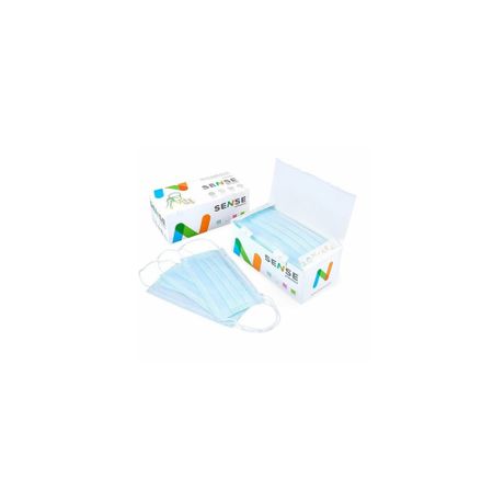 Маска медицинская нестерильная одноразовая 3-х слойная SENSE детская р 12 см9 см 50 794₽