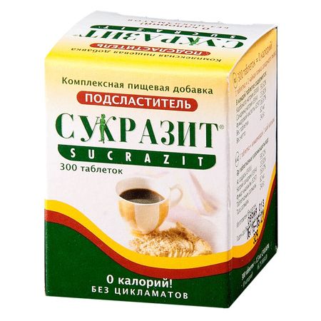 Сукразит заменитель сахара таб 300 278₽