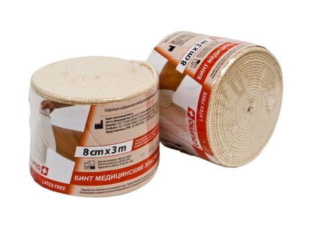 Лаума бинт эластичный медицинский 3мх8см 984₽