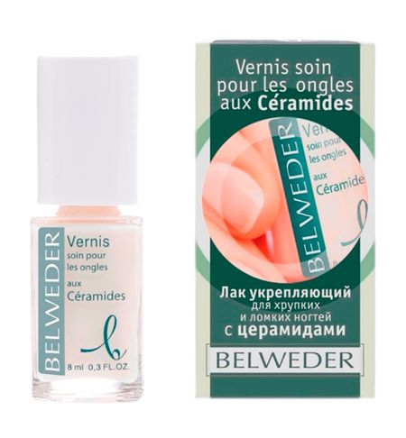 Бельведер лак д ногтей укрепляющий д хрупк ломкногтей церамиды 8мл 370₽