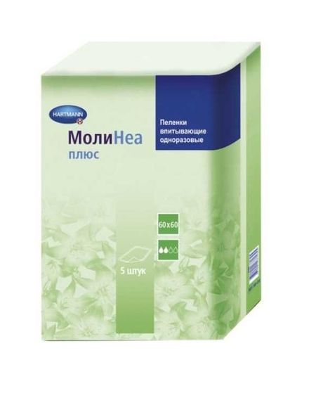 Молинеа простыни Плюс при недержании впит856мл 60х60см 10 106₽