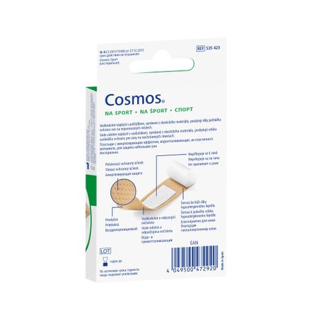 Космос пластырь Спорт нестерильно 19х72см 20 5354231 121₽