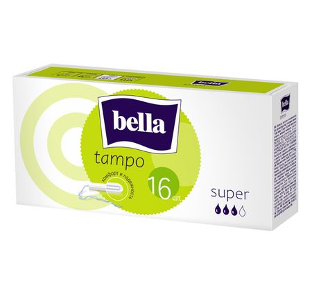Белла тампоны супер без аппликатора 16 230₽