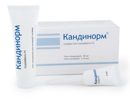 Кандинорм Комплекс гель очищающий 30мл гель восстанавливающий 6млх3 1161₽