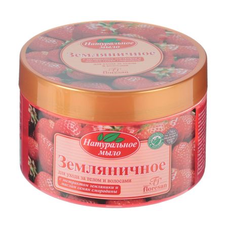 Флоресан мыло жидкое Земляничное для лица тела натуральное 450мл 78 349₽