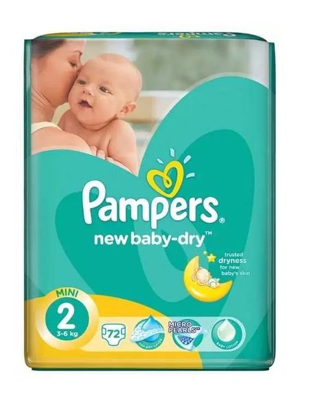 Памперс подгузники Премиум мини 3-6 кг 72 1871₽