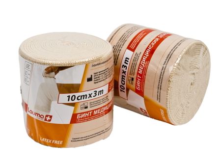 Лаума бинт эластичный медицинский ВР 10х300см 770₽