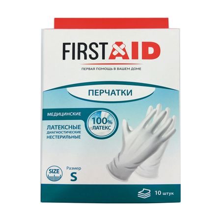 Ферстэйд перчатки латекс смотровые нестерильные опудренные рS 10 218₽