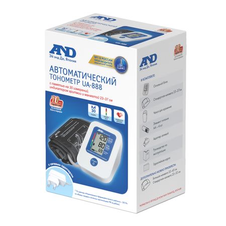 Эй энд Ди тонометр UA-888 автоматадаптер 3318₽
