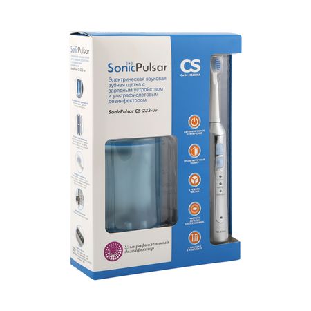 СиЭс Медика щетка зубная СоникПульсар электр CS-233-UVзарядное устр-во 3471₽