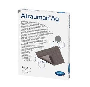 Atrauman AG Повязка мазевая с серебром стерильная 5 х 5 см 3 шт