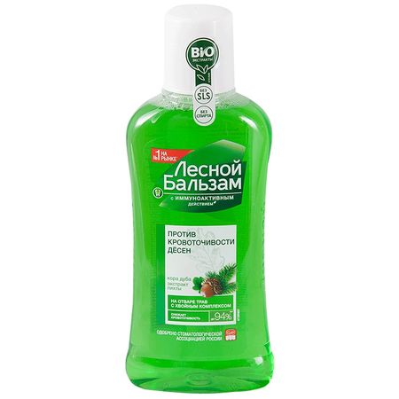 Лесной бальзам ополаскиватель д полости рта кора дуба пихта 400мл 310₽