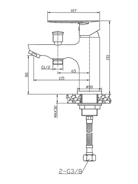 Смеситель на борт ванны Agger Splendid A0902500 Хром 6690₽
