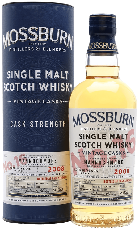 Mossburn Vintage Casks No.16 Mannochmore Single Malt Scotch Whisky (gift box)