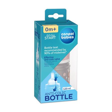 Канпол бутылочка изистарт антиколиковая 120мл 0 розовый 35 216 780₽