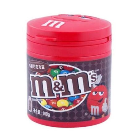 Драже M&Ms Chocolate в баночке, молочный шоколад, 100г