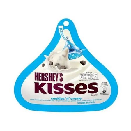 Конфеты Hershey's Kisses, белый шоколад, 82г
