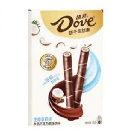 Вафельные палочки Dove Кокосовый Латте, 36гр