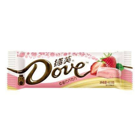Белый шоколад Dove Клубника, 42гр