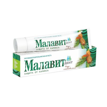 Малавит паста зубная Дент кедр можжевельник 70г 261₽