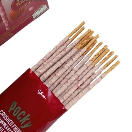 Палочки Pocky Клубника и персик в йогурте, 38гр