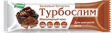 Турбослим шоколадный кекс для контроля веса батончик 50г 77₽