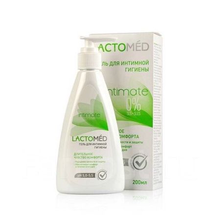 Лактомед гель для интимной гигиены длительное чувство комфорта 200мл 203₽