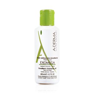 A-Derma Exomega Смягчающее очищающее Масло для атопичной кожи 200 мл