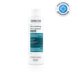 Vichy Dercos Успокаивающий Шампунь-уход без сульфатов для нормальных и жирных волос 200 мл